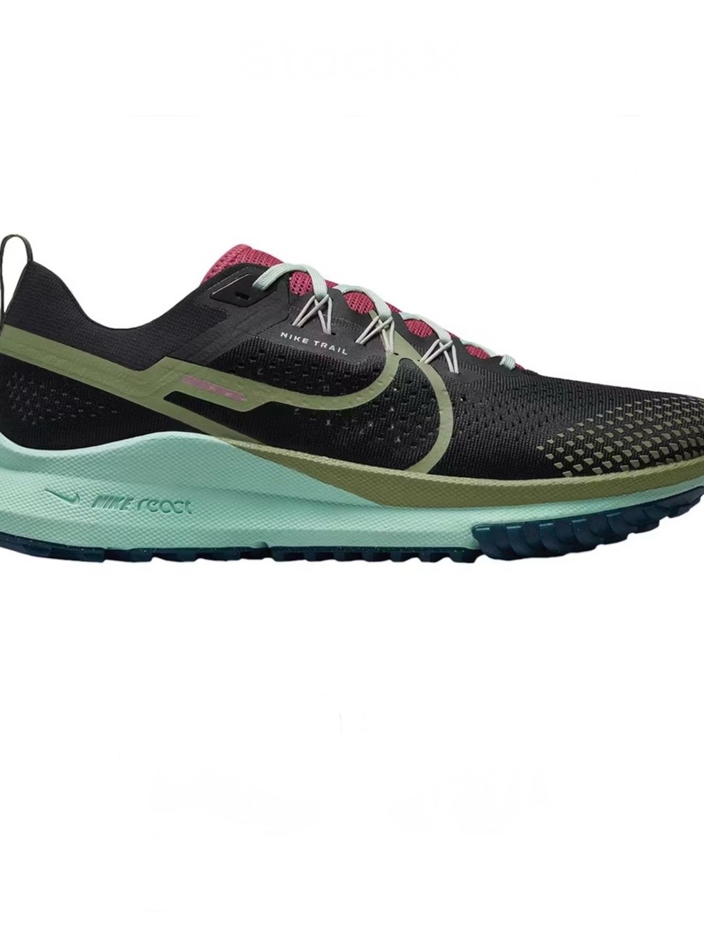 Nike React Pegasus Trail 4 Black Mint Foam Alligator Men’s Size 13